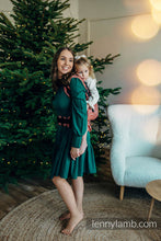 Load image into Gallery viewer, LennyPreschool Carrier - PEACOCK'S TAIL - HOLIDAY - 100% cotton