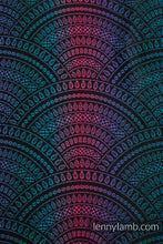Load image into Gallery viewer, LennyUpGrade PRO Carrier - PEACOCK'S TAIL - BLACK OPAL - 60% bomull, 28% merinoull, 8% silke, 4% kashmir