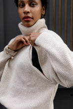 Load image into Gallery viewer, Sweet Mama breastfeeding polo shirt beige