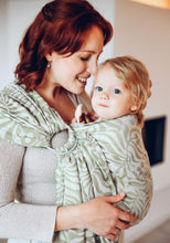 Load image into Gallery viewer, LELIBA Ring Sling - Bungi Green - 100% organic cotton