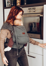 Ladda upp bild till gallerivisning, LELIBA Tai bärsele - Grafit - 100% ekologisk bomull