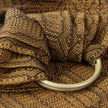 Load image into Gallery viewer, Vanamo Ring Sling - Kide Auringonkukka - 25% linen, 75% organic cotton