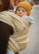 Load image into Gallery viewer, Vanamo Woven Wrap/Vävd sjal - Kide Ambra - 40% ekologisk bomull, 30% linne, 30% merinoull