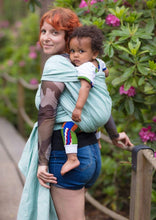 Load image into Gallery viewer, Vanamo Woven Wrap - Kide Minttu - 65% linen, 35% organic cotton