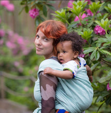 Load image into Gallery viewer, Vanamo Woven Wrap - Kide Minttu - 65% linen, 35% organic cotton