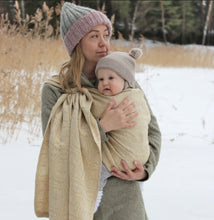 Laden Sie das Bild in den Galerie-Viewer, Vanamo Ringsjal - Kide Ambra - 40% ekologisk bomull, 30% linne, 30% merinoull