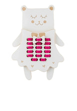 Laden Sie das Bild in den Galerie-Viewer, Mrs Teddy Bear - wooden Montessori lacing toy