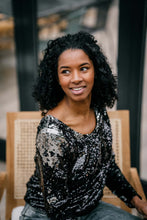 Ladda upp bild till gallerivisning, Night Fev'her Mama amning paljett topp