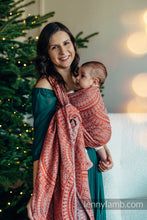 Load image into Gallery viewer, Lenny Lamb Woven Baby Wrap - PEACOCK'S TAIL - HOLIDAY - 100% cotton