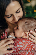 Load image into Gallery viewer, Lenny Lamb Woven Baby Wrap - PEACOCK'S TAIL - HOLIDAY - 100% cotton