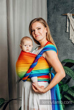 Laden Sie das Bild in den Galerie-Viewer, Lenny Lamb Woven Baby Wrap/Vävd sjal - RAINBOW BABY - 100% bomull