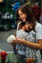 Laden Sie das Bild in den Galerie-Viewer, Lenny Lamb Woven Baby Tragetuch – POLKA DOTS - PLOP – 100% Baumwolle