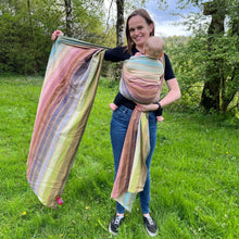 Load image into Gallery viewer, Girasol vävd sjal - Rayos d’oro - 100% naturbomull