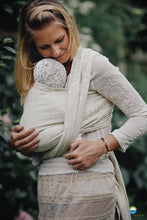 Ladda upp bild till gallerivisning, Little Frog Baby Wrap - Linen Summer Meadow - 75% kammad bomull, 25% linne