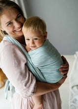 Ladda upp bild till gallerivisning, Little Frog Baby Wrap - Steel Whisper - 100% kammad bomull