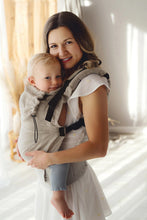 Laden Sie das Bild in den Galerie-Viewer, Little Frog Ergonomic Baby Carrier Prime V3 - Pure Linen Dune - 100% Linne