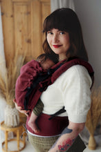 Ladda upp bild till gallerivisning, Little Frog Ergonomic Baby Carrier Prime V3 - Pure Linen Marsala - 100% Linne
