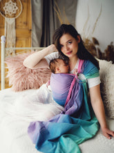 Laden Sie das Bild in den Galerie-Viewer, Little Frog Ringsling – Bamboo Zircon light – 75 % gekämmte Baumwolle, 25 % Bambus