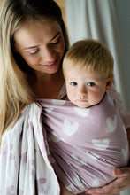 Load image into Gallery viewer, Little Frog Ring Sling - Hazy Love Rose - 100% combed cotton