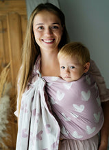 Load image into Gallery viewer, Little Frog Ring Sling - Hazy Love Rose - 100% combed cotton