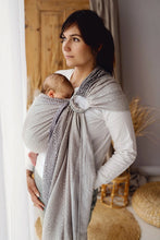 Load image into Gallery viewer, Little Frog Ring Sling - Calm Cube - 78% combed cotton, 22% tencel