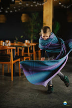 Laden Sie das Bild in den Galerie-Viewer, Little Frog Baby Wrap - Lovely Nightfall - 100% kammad bomull