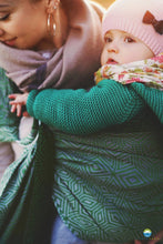 Laden Sie das Bild in den Galerie-Viewer, Little Frog Ringsjal - Mossy Cube - 100% kammad bomull