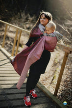 Load image into Gallery viewer, Little Frog Ring Sling - Ruby Cube - 100% combed cotton