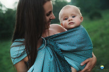 Load image into Gallery viewer, Little Frog Ring Sling - Stormy Cube - 100% combed cotton