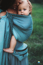 Load image into Gallery viewer, Little Frog Ring Sling - Stormy Cube - 100% combed cotton