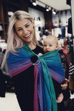 Laden Sie das Bild in den Galerie-Viewer, Little Frog Ringsjal - Aurora Cube - 78% kammad bomull, 22% tencel