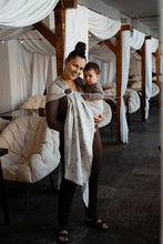 Load image into Gallery viewer, Little Frog Ring Ring Sling - Fleeting Nature - 80% combed cotton, 10% linen, 10% viscose