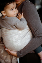 Load image into Gallery viewer, Little Frog Ring Ring Sling - Fleeting Nature - 80% combed cotton, 10% linen, 10% viscose