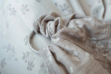 Load image into Gallery viewer, Little Frog Ring Ring Sling - Fleeting Nature - 80% combed cotton, 10% linen, 10% viscose