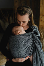 Laden Sie das Bild in den Galerie-Viewer, Little Frog Ringsjal - Linen Night Wildness - 75% kammad bomull, 25% linne