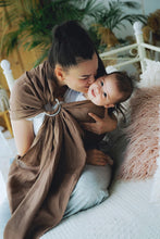 Laden Sie das Bild in den Galerie-Viewer, Little Frog Ringsjal - Pure Linen Bali Wood - 100% linne