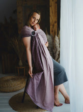 Load image into Gallery viewer, Little Frog Ring Sling - Roselily Cube - 100% combed cotton