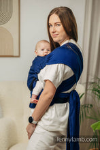 Load image into Gallery viewer, LennyHybrid Half Buckle Carrier - COBALT - 100% cotton - Standard