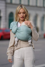 Load image into Gallery viewer, KOKADI Ring Sling - Heart2Heart Mint - 100% organic cotton