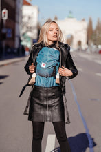 Load image into Gallery viewer, Flip Baby Carrier - Heart2Heart Lagoon - 100% organic cotton