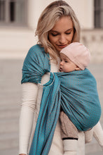 Load image into Gallery viewer, KOKADI Ring Sling - Heart2Heart Lagoon - 100% organic cotton