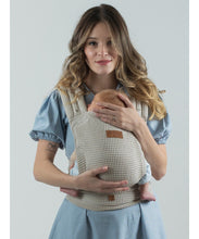 Laden Sie das Bild in den Galerie-Viewer, ISARA Quick Half Buckle Carrier - Cream Waffle - 100% ekologisk bomull