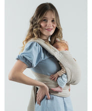 Laden Sie das Bild in den Galerie-Viewer, ISARA Quick Half Buckle Carrier - Cream Waffle - 100% ekologisk bomull