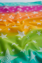 Load image into Gallery viewer, KOKADI Woven Baby Wrap - Julia Stars - 55% bamboo viscose, 45% organic cotton