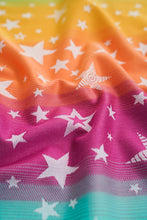 Load image into Gallery viewer, KOKADI Woven Baby Wrap - Julia Stars - 55% bamboo viscose, 45% organic cotton