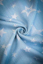 Load image into Gallery viewer, KOKADI Woven Baby Wrap - Samuel Stars - 50% bamboo viscose, 25% modal, 25% tencel