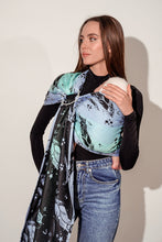 Load image into Gallery viewer, KOKADI Ring Sling - Blue Niyaha Reloaded - 68% organic cotton, 32% bamboo viscose
