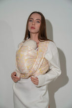 Load image into Gallery viewer, KOKADI Woven Baby Wrap - Triangle Frame Clea - 61% bamboo viscose, 20% organic cotton, 14% linen, 4% silk, 1% polyester - Sale!
