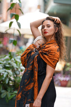 Load image into Gallery viewer, KOKADI Ring Sling - Springs Florian Revers - 53% viscose, 40% organic cotton, 6% silk, 1% polyester