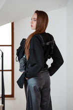 Load image into Gallery viewer, Flip Baby Carrier - Safari Black Beauty - 50% organic cotton, 50% bamboo viscose